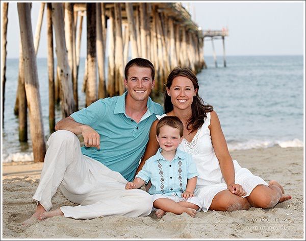 a natural looking family beach portrait by the Outer Banks best photographer