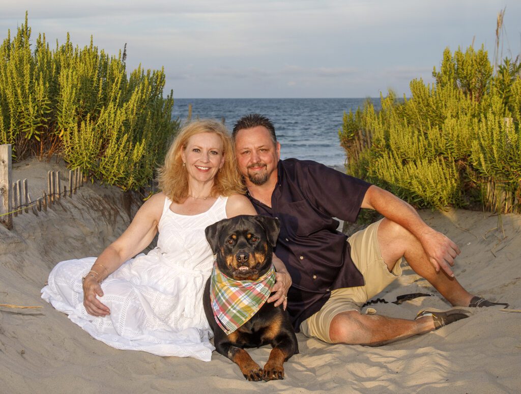 Outer Banks sunset family photos with soft golden light in Corolla NC